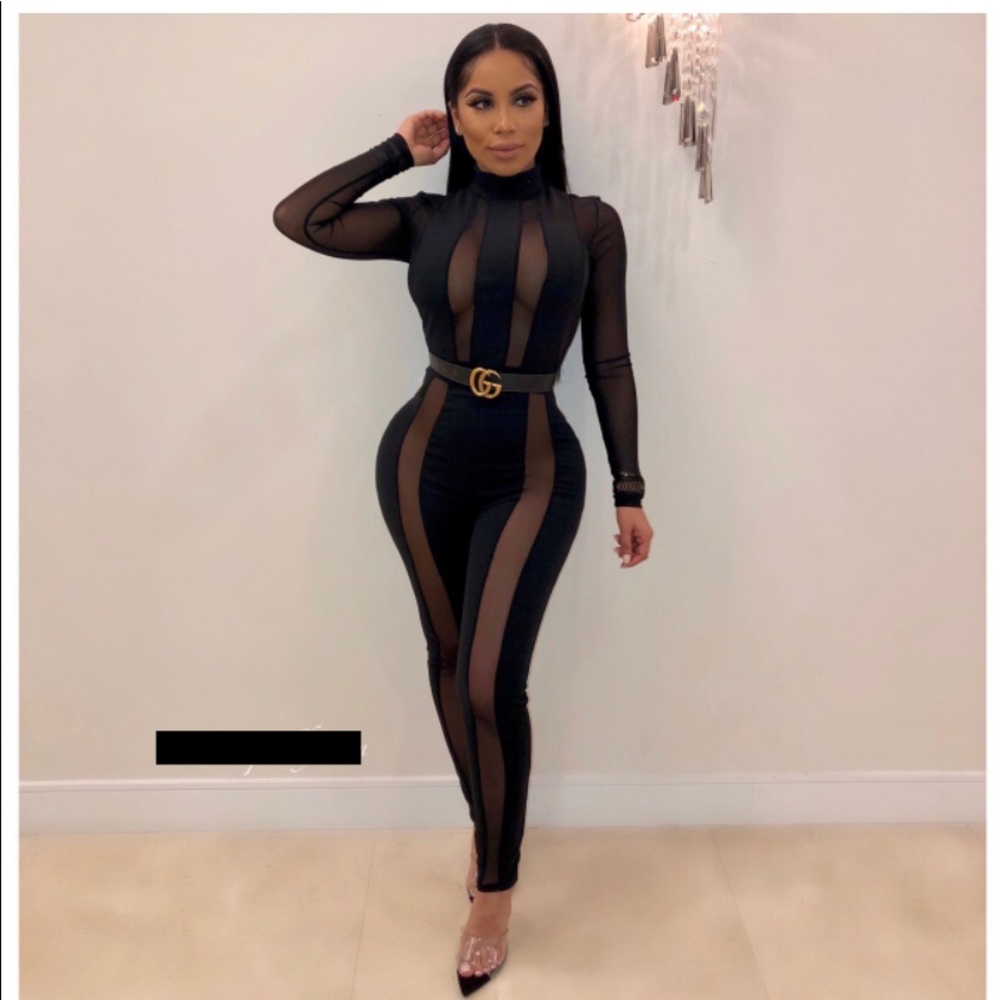 Frisky Feline Jumpsuit Medium Last One